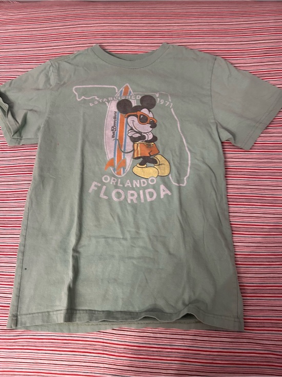 Life Is Good Tops - Life Is Good Mint Green Mickey Orlando Florida Short Sleeve Tee
